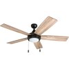 Honeywell Ceiling Fans Ventnor, 52 in. Ceiling Fan with Light, Bronze 50607-40